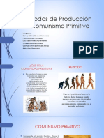 Modos de Producción Comunismo Primitivo