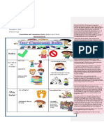 behavioral posters and class schedules