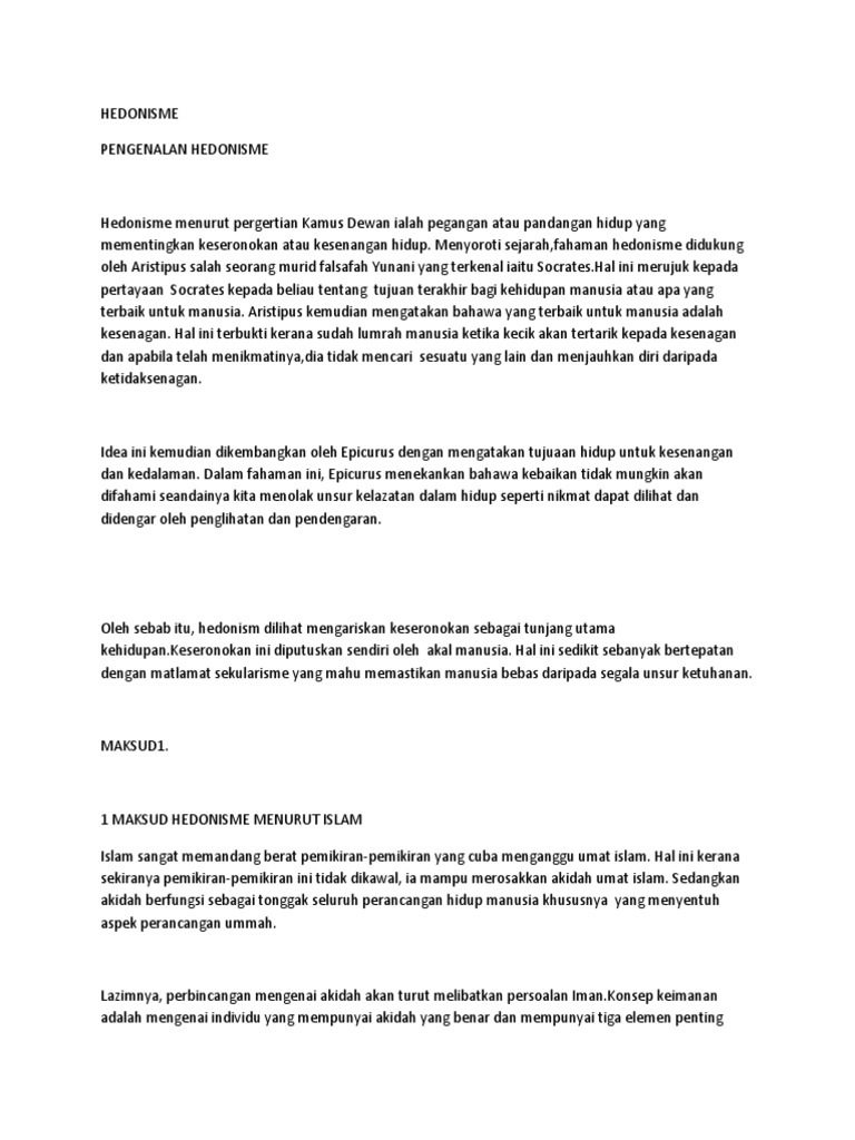 Hedonisme Pdf