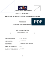 Experiment 8 Renal Physiology