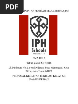 Proposal Kegiatan Rekreasi Kelas Xii