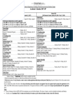 Academic Calendar 2017-18