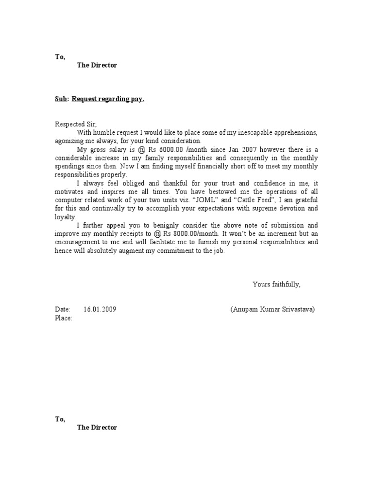 letter example of salary increase letter recommendation letter ...