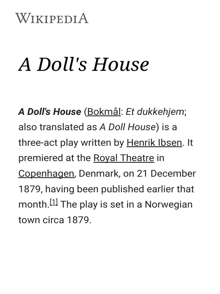 A Doll's House (1943 film) - Wikipedia