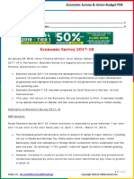 Union Budget 2018-19 and Economic Survey 2018 PDF by AffairsCloud