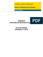 FINS3616 International Business Finance S22012 PDF