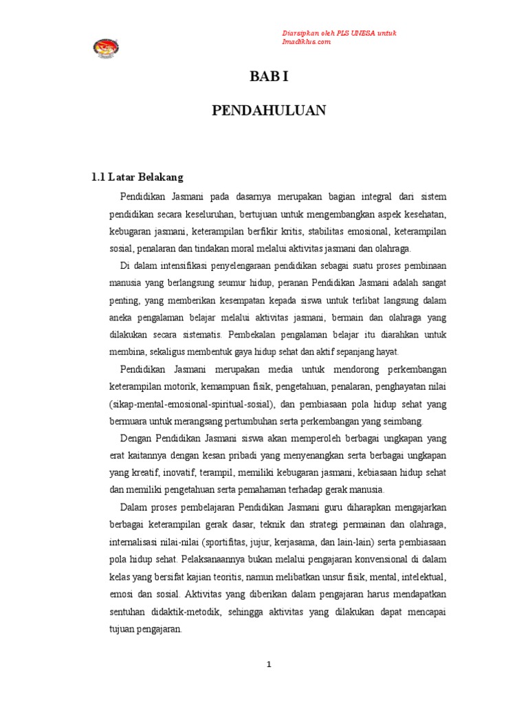 Makalah Pendidikan Jasmani Dan Rekreasi