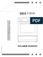 Simfer 1220 Solo Fırın KULLANIM KILAVUZU User Manual