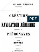 La creation de la Navigation Aerienne au moyen de Pteronaves 