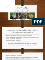 FUNGAL NUTRITION: ABSORPTIVE NUTRITION ENABLES FUNGI