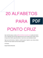 20 Alfabetos para Ponto Cruz