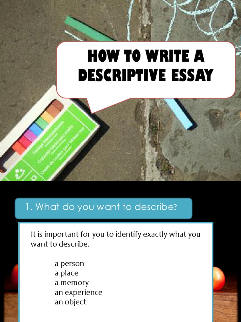 How To Write A Descriptive Essay | PDF | Essays | Perception