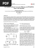 An Analysis of Buck Converter Efficiency in PWM/PFM Mode With Simulink