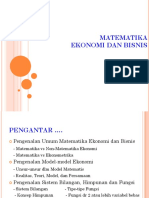 Pengenalan Matematika Ekonomi Dan Bisnis