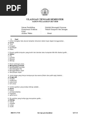 Ulangan Tengah Semester Pdf