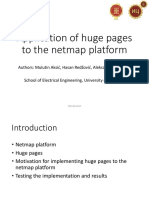 Aplication of Huge Pages To The Netmap Platform