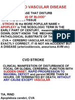 Cerebro Vascular Disease: "The Flowing of Blood" Stroke Apoplexy