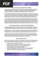 Identifying Emotional and Behavioural Problems