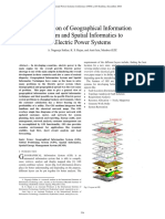 Application of Geographical Information System and Spatial Informatics To Electric Power Systems