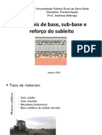 Aula 7 - Materiais de Base, Sub-Base e Reforço Do Subleito - III