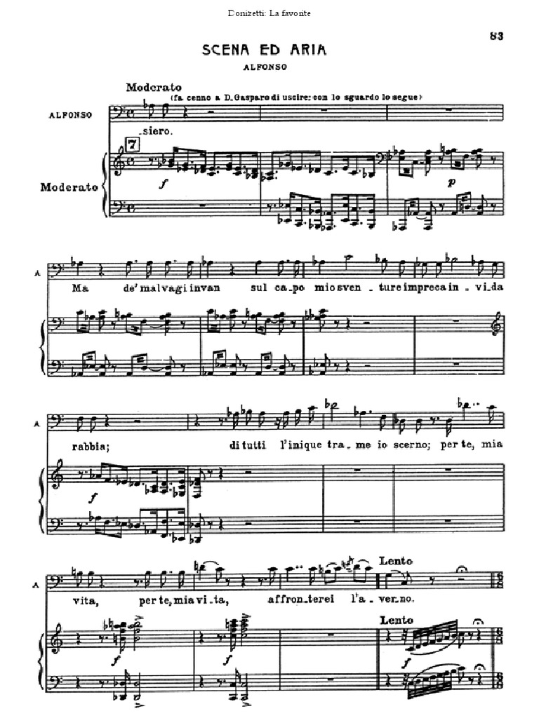 ドニゼッティ LA FAVORITE 楽譜 2冊セット ドニゼッティ LA FAVORITE