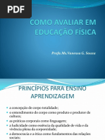 Como Avaliar Em Educação Física (Profª .Ms. Vanessa G. Souza)