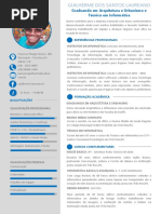 Currículo Criativo Azul 