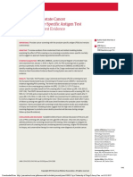 Screening For Prostate Cancer With The Prostate-Specific Antigen Test A Review of Current Evidence