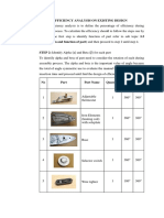 Design Efficiency Analysis on Existing Design Example