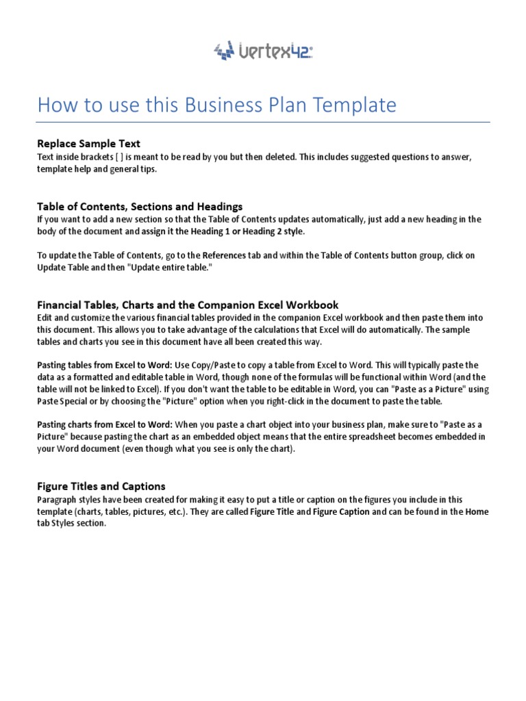 Business Plan Template Microsoft Excel Expense
