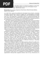 Discourse & Society 29 (1) : Reviewed By: Mariano Dagatti, Department of Social Sciences, National University of Quilmes