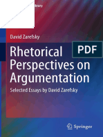 (Argumentation Library 24) David Zarefsky (Auth.) - Rhetorical Perspectives On Argumentation - Selected Essays by David Zarefsky-Springer International Publishing (2014)