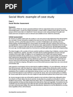 Social Work - Case Studies April 2016