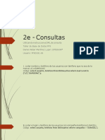 2e - Consultas