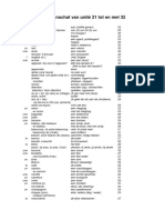 Woordenschat Van Unité 21 Tot en Met 32
