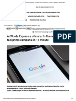 AdWords Express e Oficial Și În Romania...15 Minute - Marketing - StartupCafe