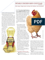 Portable Chicken Mini-Coop Plan: Farming