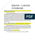 Zimmermann - Laband Syndrome: of The Population Is Generally Affected)