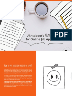 Akhtaboot's For Online Job Applications: Mini CV Guide