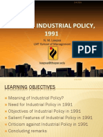 Industrial Policy of 1991