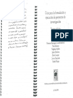 Barragan Roxana Guc3ada para La Formulacic3b3n y Ejecucic3b3n de Proyectos de Investigacion PDF
