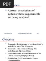 Abstract Descriptions of Systems Whose Requirements Are Being Analysed