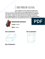 surface area problem solving