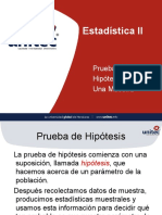 Prueba Hipotesis Una Muestra