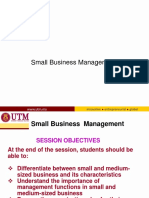 Small Business Management Functions and Organization Plan