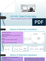 UV-Vis Spectroscopy: Chm622-Advance Organic Spectros