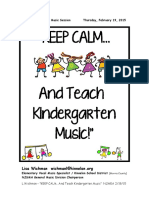 Teaching Kindergarten Music with Joy