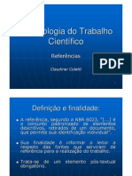 Claudinei Coletti - REFERÊNCIAS - Metodologia Do Trabalho Científico