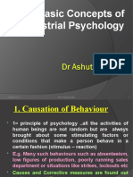 Basic Concepts of Industrial Psychology 2003