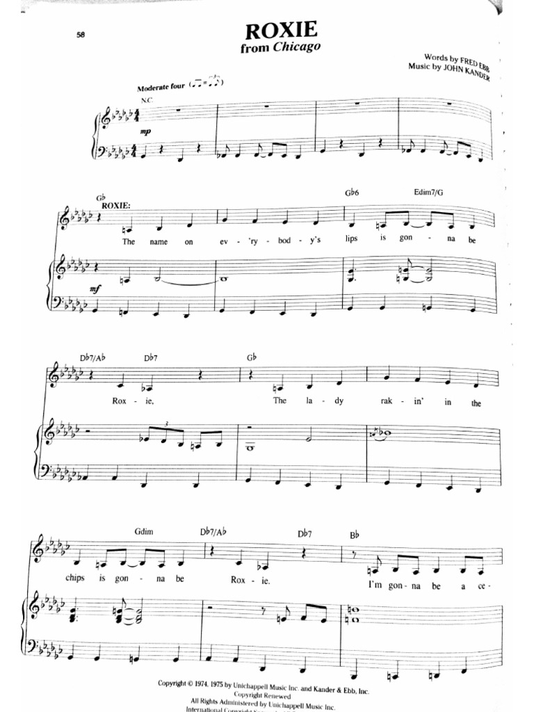 Roxie Chicago Pdf